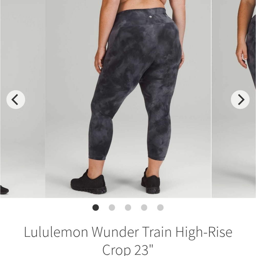 💜 Lululemon Wunder Train High-Rise Crop 23" In Diamond Dye EUC
